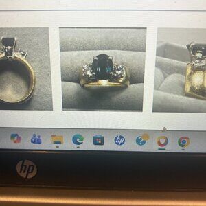 CUSTOM DIAMOND AND SAPPHIRE ENGAGEMENT RING